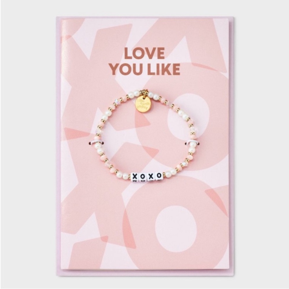 Little Words Project—Pink Beaded XOXO Bracelets - Picture 4 of 4